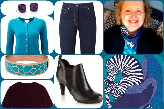 Outfit of the day 17/02/17 with Hermès' Zebra Pegasus gavroche