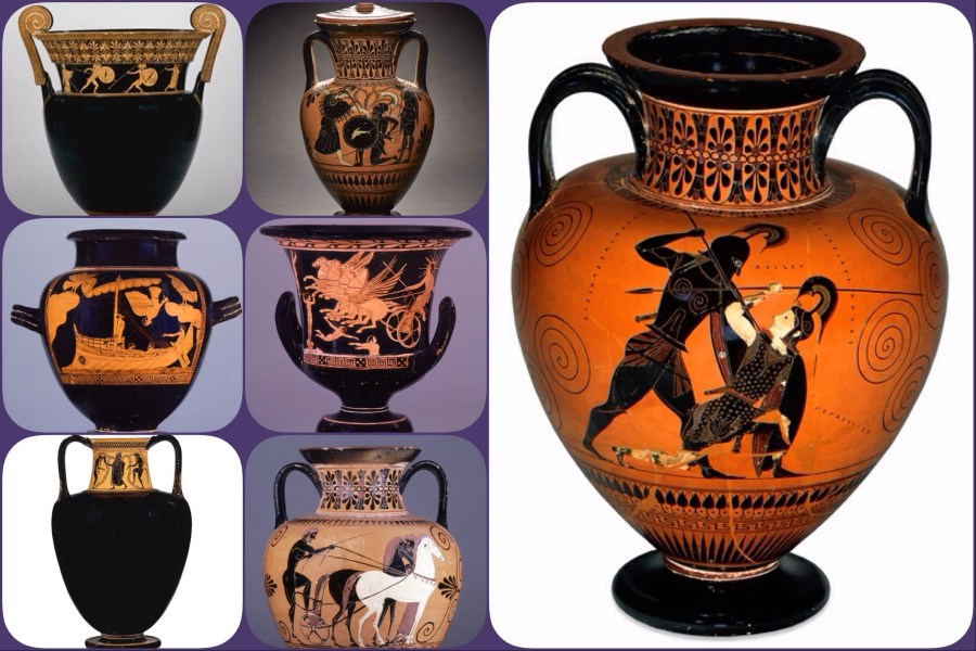 Ancient Greek black and red figure vases (not all in the British Museum)