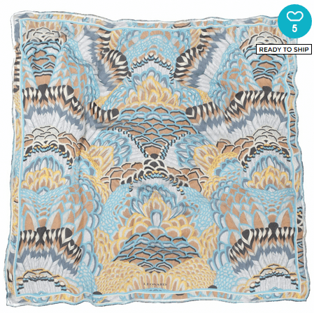 Feather scarf by Leonard