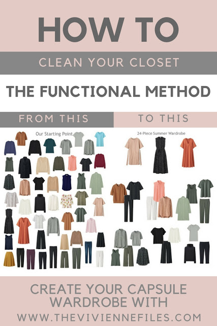 how to clean your closet with the functional method