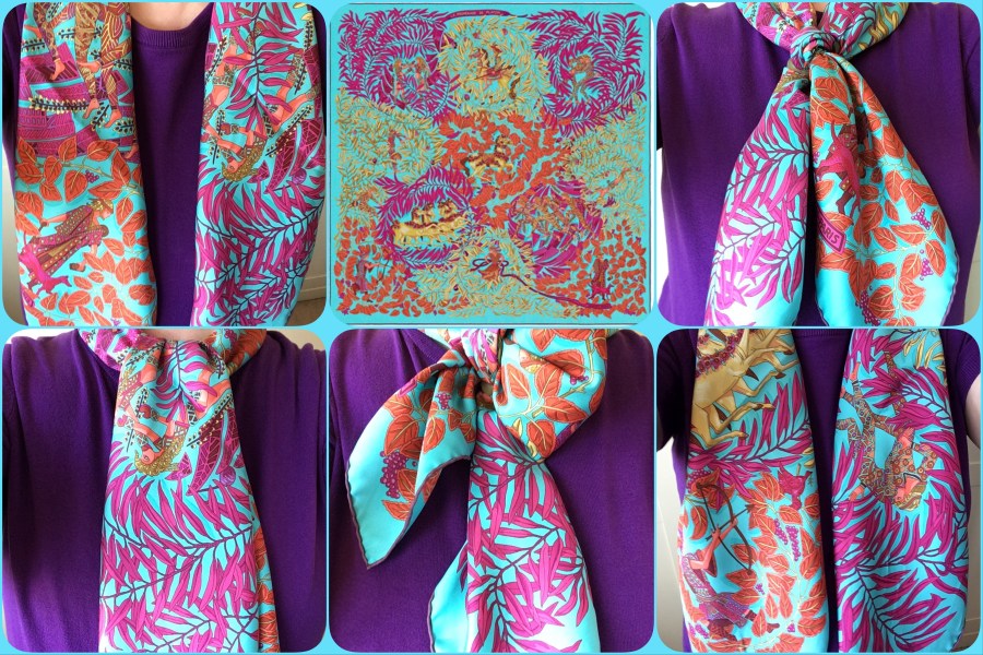 La Promenade de Platon - Hermès - scarf knot collage #01