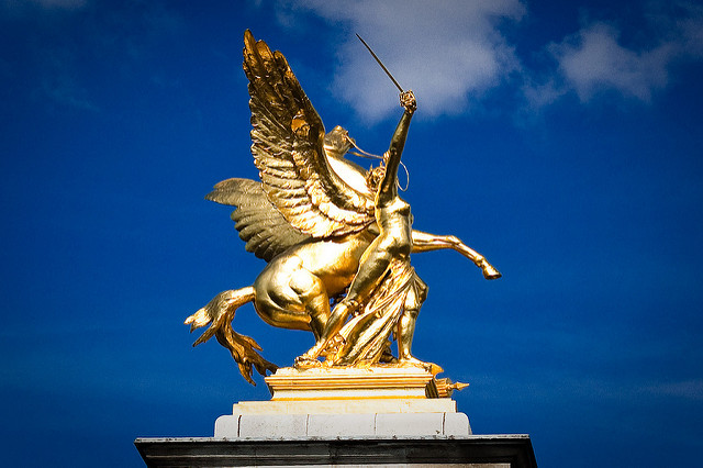 Pegasus on the Pont Alexandre, Paris by Max London on Flickr