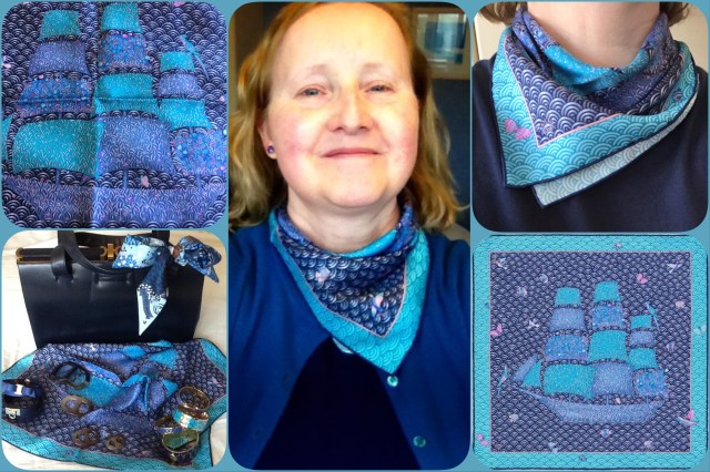 Bateau Fleuri - Hermès - collage #02