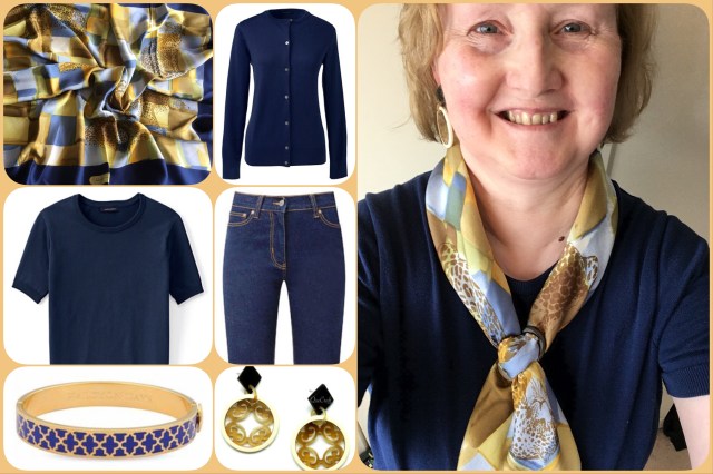 Outfit of the day 16/05/17 with Ferragamo scarf