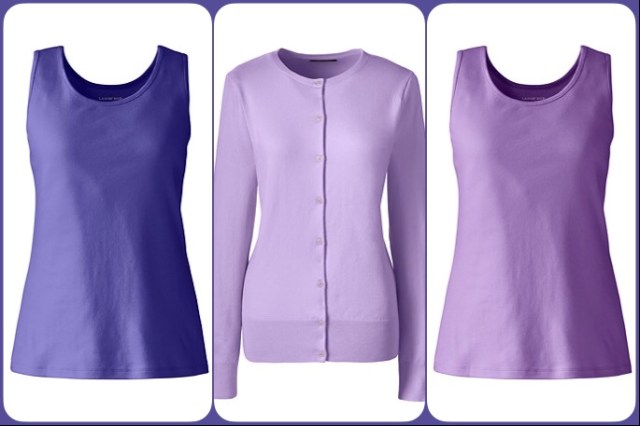 Vests and cardigan by Lands' End