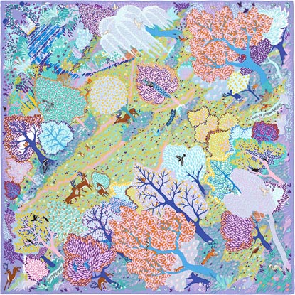 Dans un Jardin Anglais 90cm by Alice Shirley for Hermès 