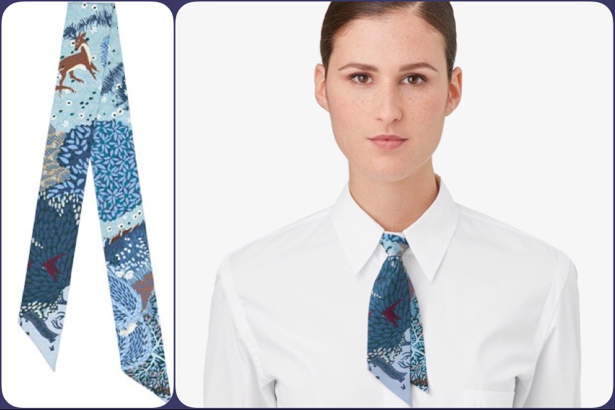 Dans un Jardin Anglais twilly by Alice Shirley for Hermès