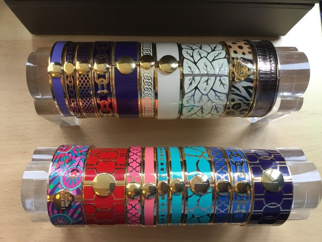 Enamel bangle collection