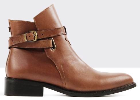 Tan ankle boots by Ted and Muffy
