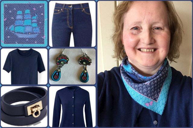 Outfit of the day 14/09/17 with Hermès' Bateau Fleuri gavroche