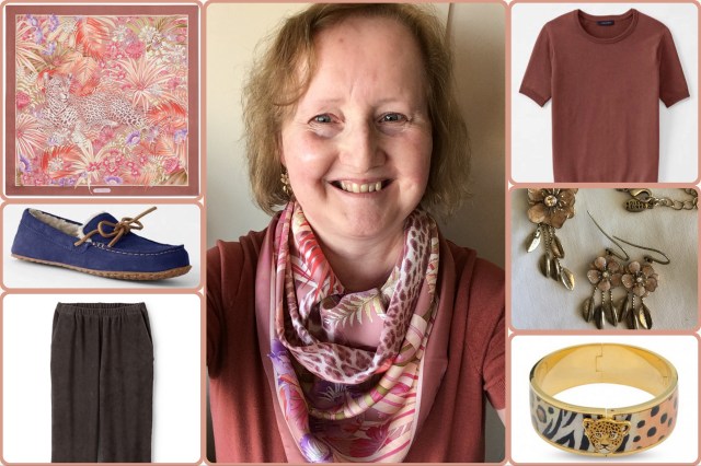 Outfit of the day 17/10/17 with Ferragamo's Feline in Flower Garden