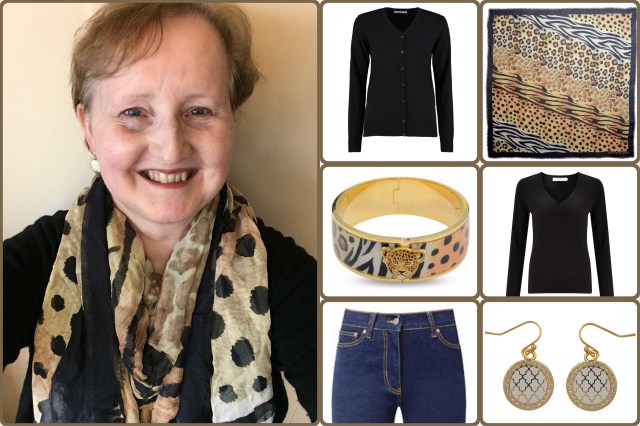 Outfit of the day 17/11/17 with Halcyon Days’ animal print scarf