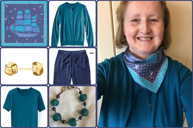 Outfit of the day 07/11/17 with Hermès' Bateau Fleuri gavroche