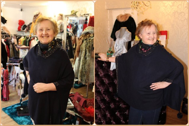 Pretty sparkly poncho at the Sonrisa boutique