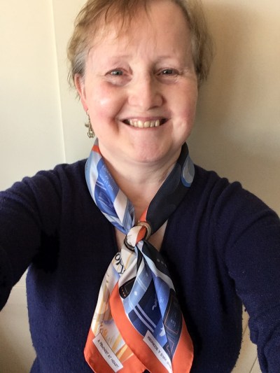 A Feminist at Heart silk scarf by Karine Assaf