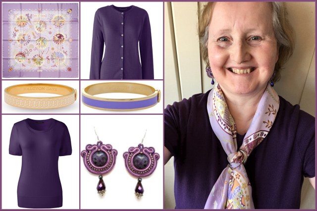 Outfit of the day 20/04/18 with Hermès’ Escales Mediterranéenes scarf