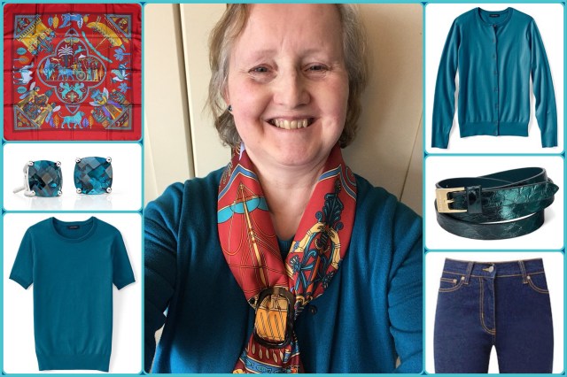 Outfit of the day 03/04/18 with Hermès’ Persepolis scarf
