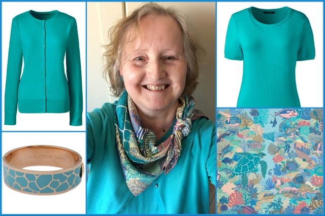 Outfit of the day 14/05/18 with Hermès’ Under the Waves scarf