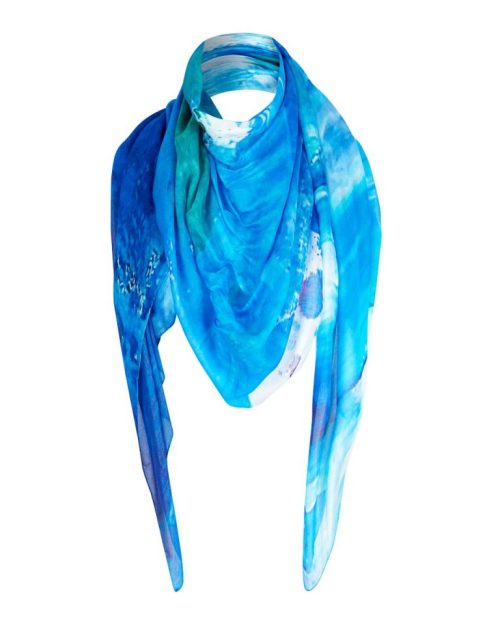 Sea Blue scarf by Kirsteen Stewart
