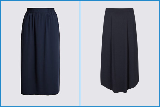 Navy midi skirts - Marks and Spencer 